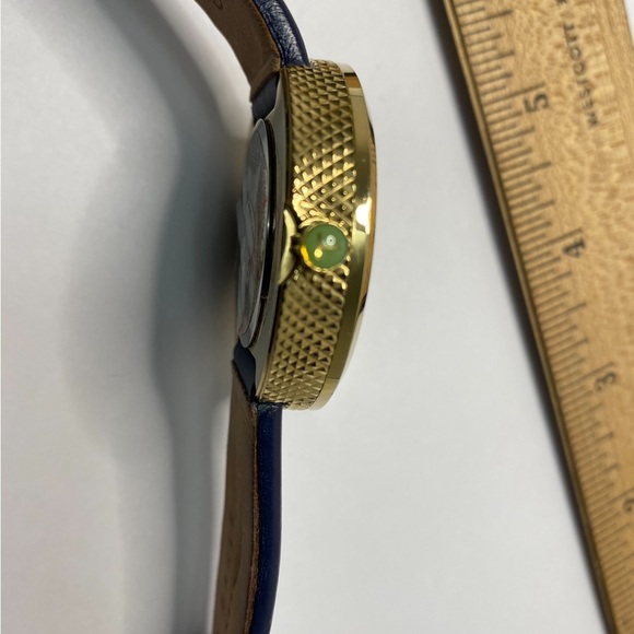 ❤️🇬🇧Almost new Ted Baker wrist watch. Blue leather straps and gold trim. - Picture 4 of 7